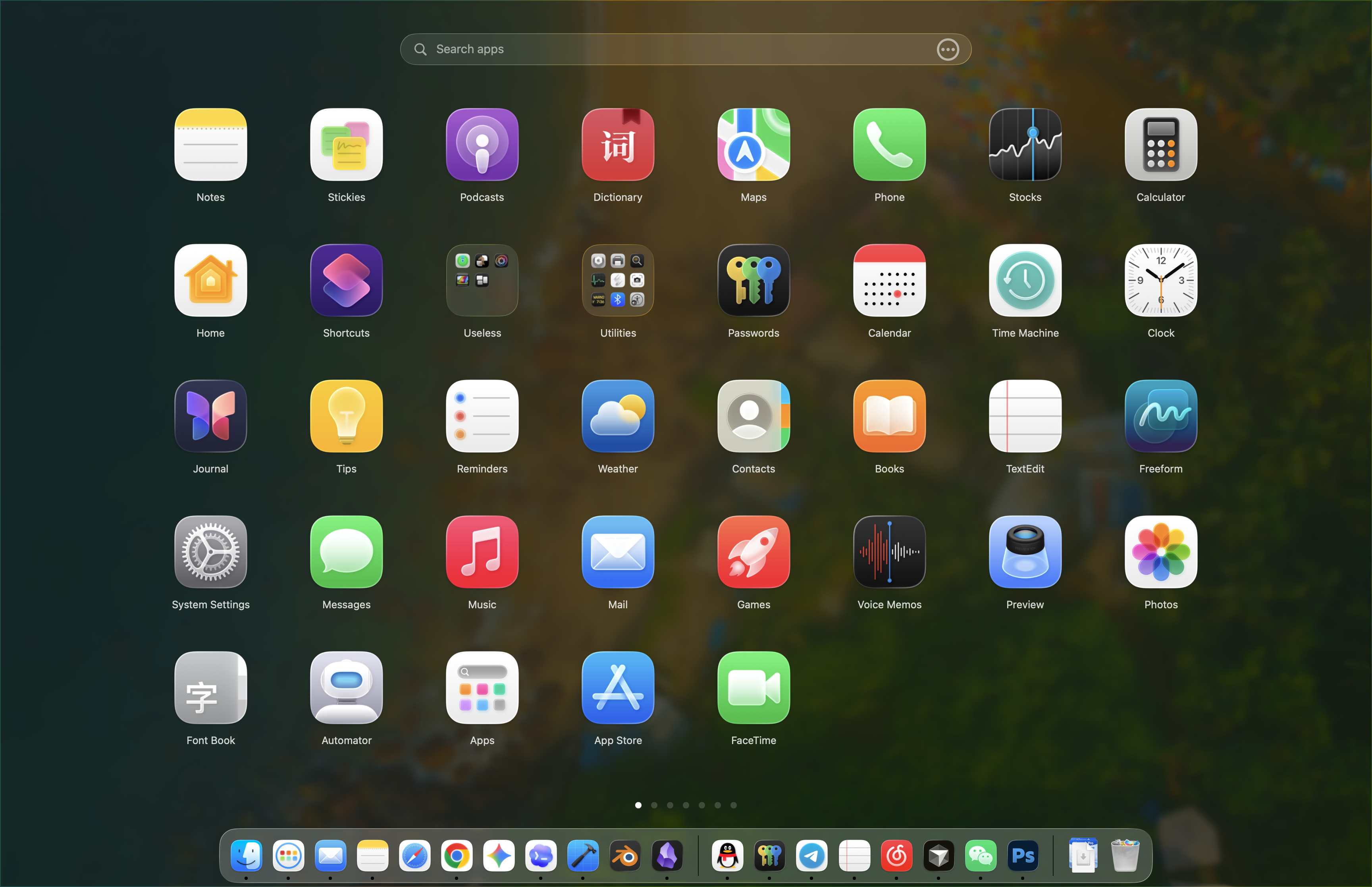 Liqunch app launcher on macOS